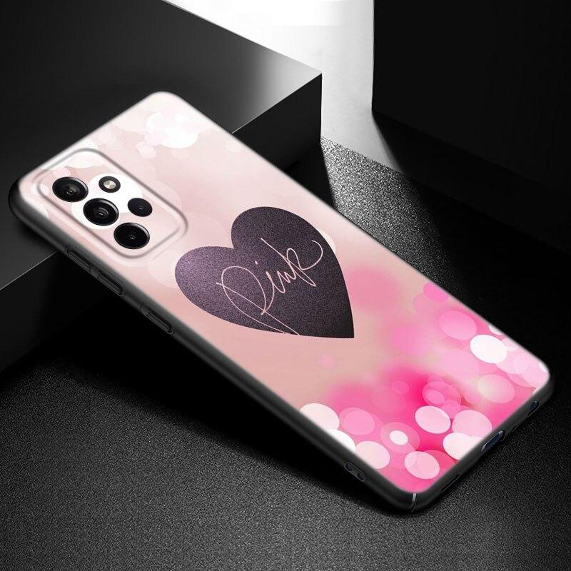 Fashion Pink Love Phone Case For Samsung Galaxy A21 A30 A50 A52 S A13 A22 A32 A33 A53 A73 5G A11 A12 A31 A51 A70 A71 A72 Cover