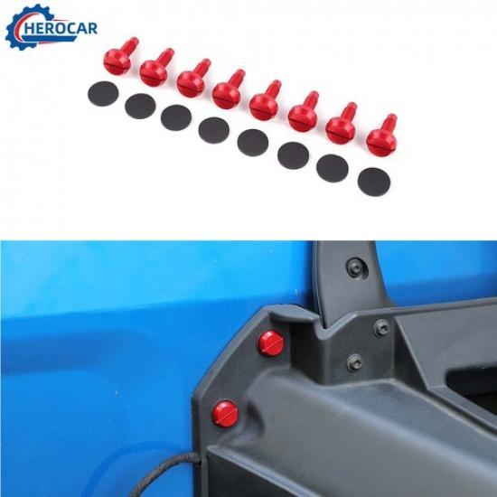

8Pcs Red Tailgate Spare Tire Bumper Screws Bolts Kit for Ford Bronco -25 Acc