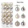 24Pcs 3cm Christmas Balls Christmas Tree Decoration Xmas Hanging Tree Pendants Home Party Christmas Tree Decor New Year Gifts