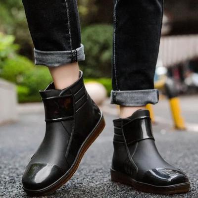 Chaussures Homme Pvc Antidérapantes Courtes Basse Cheville Cuisine Cuisinier Cuisine En Offre Jour Pluvieux Bottes en Caoutchouc Originales Pas Chères Nouvelles Bottes de Pluie pour Homme