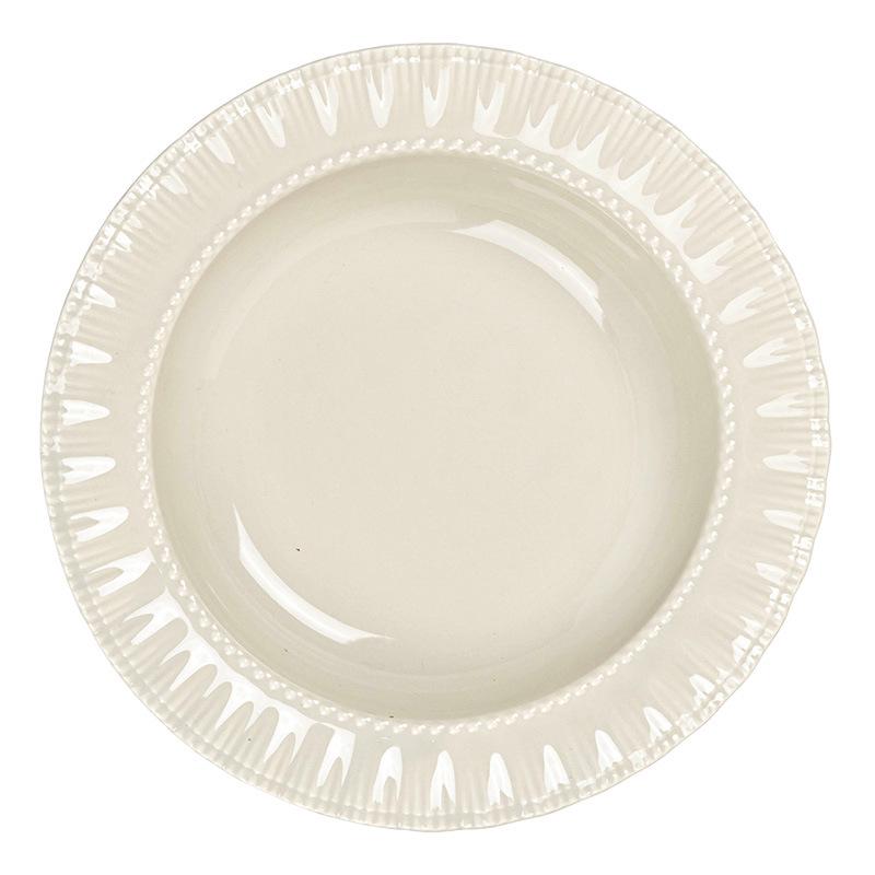 Delicate Lace Plate, Japanese Square Plate, Ceramic Plate, Solid Color Plate, Household Vegetable Plate, Dinner Plate, Salad Plate, Tableware Plate.