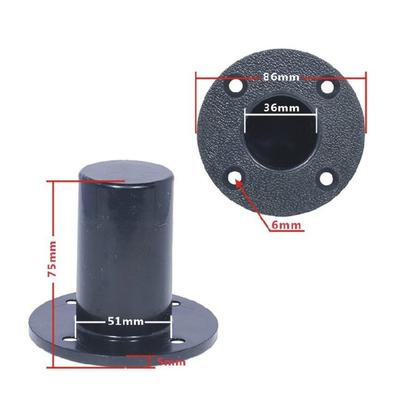 Studio Speaker Stand Top Hat Mount With 6mm Mounting Hole Bracket For Secure Sound Equipment Installation
