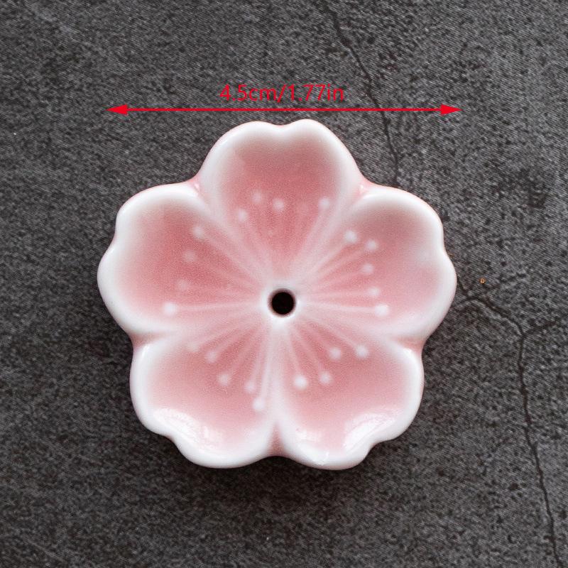 Kirschblüten Räuchergefäß Zuhause Keramik Dekor Stäbchenhalter Aromatherapie Räucherstövchen Büro Teehaus Ornament