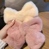 Plush Big Bow Hairpin Velvet Back Head Hairpin Versatile in Winter Furry Hair Clip Top Hair Accessories Headwear