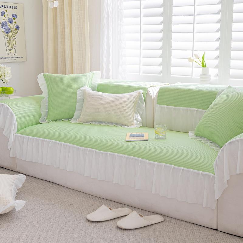 

Летний коврик для дивана, свежая нескользящая моющаяся подушка из ледяного шелка, простой современный чехол I 60*60cm