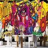 3d Creative Graffiti Wall Mural Cool Graffiti Wallpaper Bedroom Living Room Sports Gym Graffiti Wall Paper
