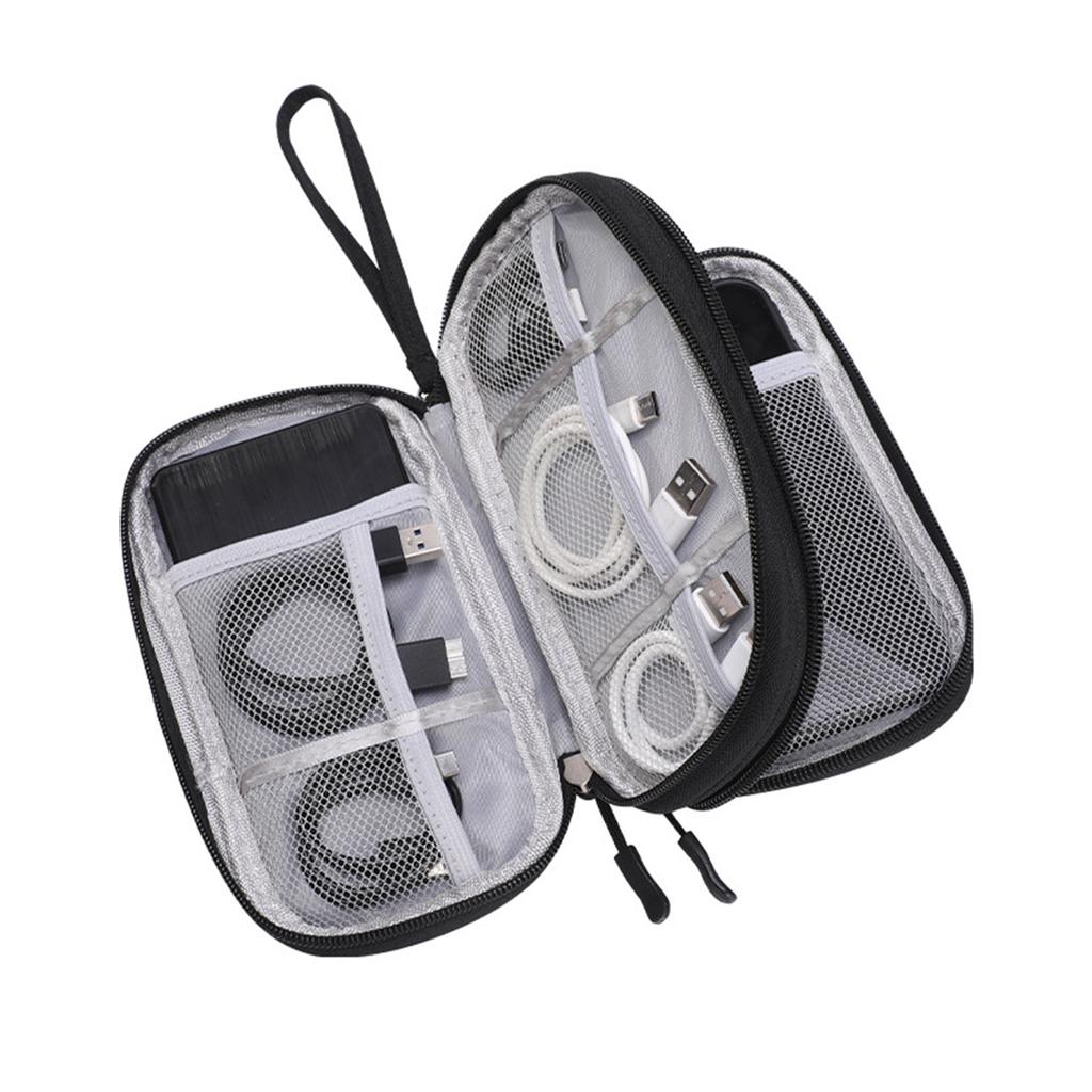 Data Cable Organizer Bag Travel Storage Pouch Multi Functional Electronic Accessories Case for Phone Charger USB Cables