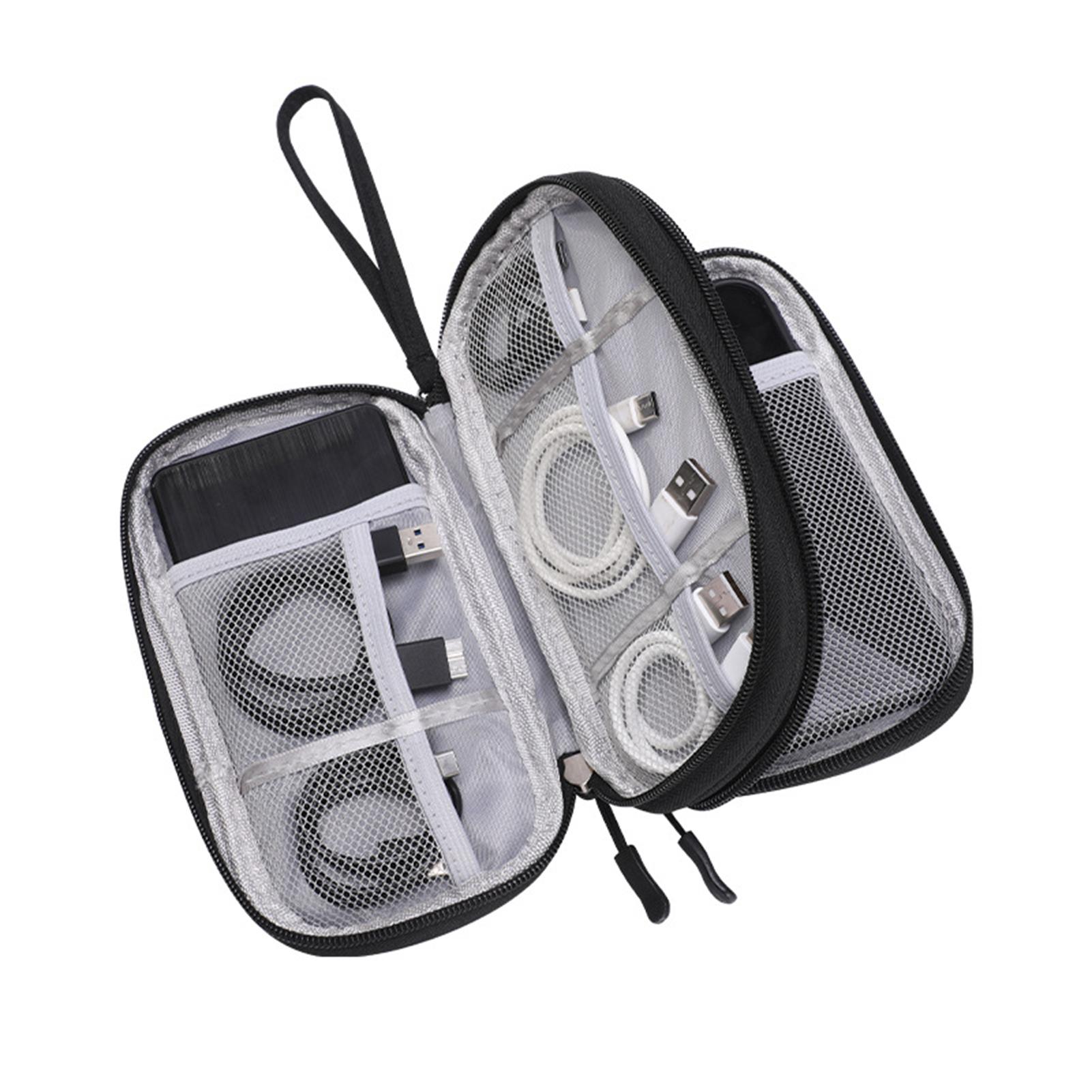 

Data Cable Organizer Bag Travel Storage Pouch Multi Functional Electronic Accessories Case for Phone Charger USB Cables