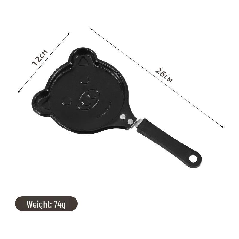 Kreativní mini nepřilnavá pánev ve tvaru srdce na roztomilá kreslená smažená vejce