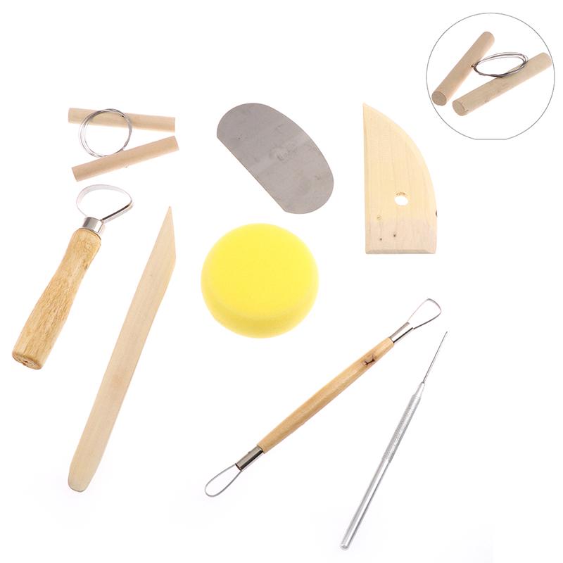 8Pcs/Set Pottery Diy Tool Clay Molding Ceramics Molding Tools Artwork Kit