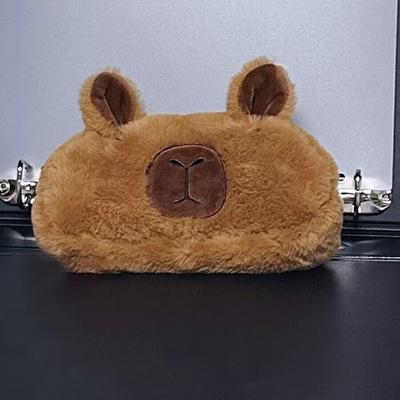 Plüschpuppe Capybara Plüsch Stift Tasche Capibala Gefüllte Cartoon Capybara Stift Weiches Tier Capibara Plüsch Bleistift Beutel Schreibwaren