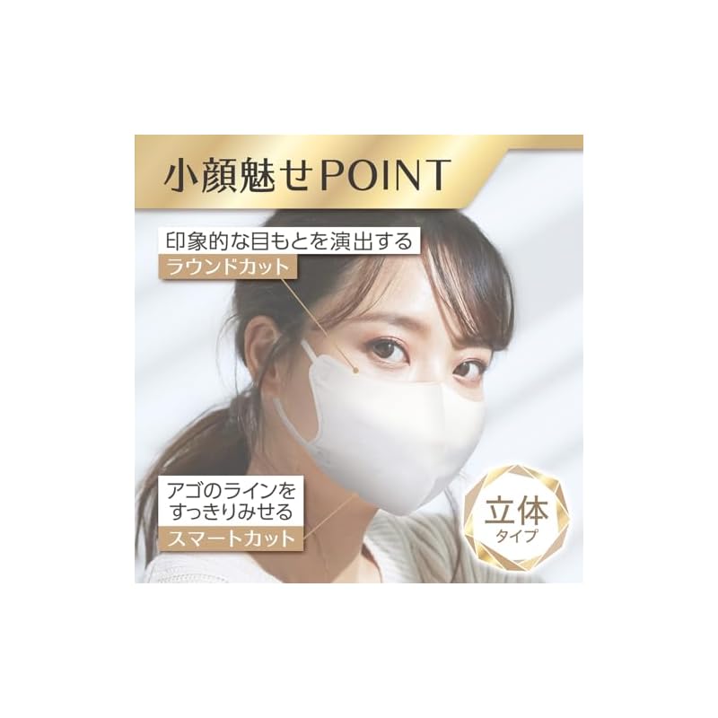 B-Style Hakugen Earth 3D Mask, Regular Size, Premium White, 20-Pack, JIS Standard Compliant, Wide Ear Loops for Comfort, Makeup Resistant, Non-woven
