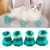 Yousheng 4Pcs Cat Claw Covers Fastener Tape Anti-shedding Exquisite Anti-scratch Pet Cat Kitten Paw Nail Covers Boot Pet Supplies