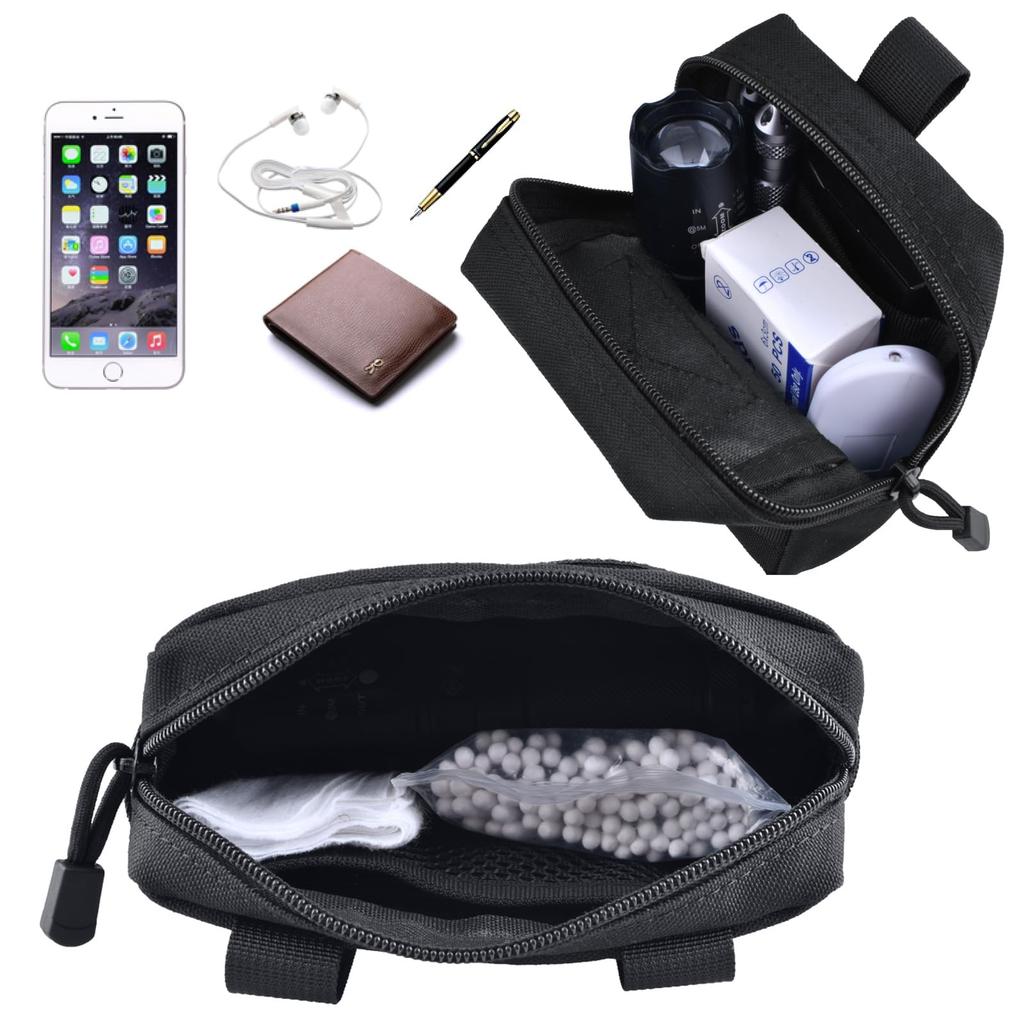 Azarxis Molle EDC Utility Pouch for Small and Backpack Molle for and Outdoor Set of 2 Sizes Pouch, Pouch, Items, Wallet, Smartphone, Accessory,