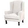 Wingback Chair Covers 2 Piece Wing Chair Slipcover Stretch Slipcover for Wingback Chairs Wing Chair Cover with Elastic Bottom Non-Slip Furniture Cover
