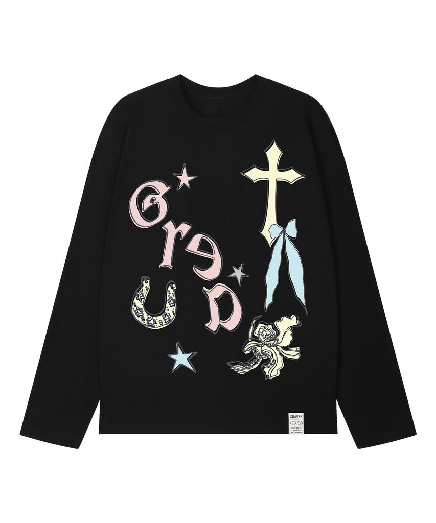 GRAVER [Unisex] Collect Long Sleeve T-Shirt_3 Colors