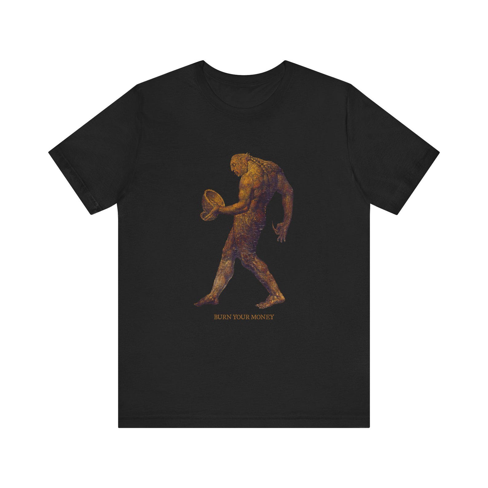 William Blake Ghost of a Flea Philosophy T-Shirt, Anti-Capitalism Tee, Art Political Shirt, Unisex Jersey Top M