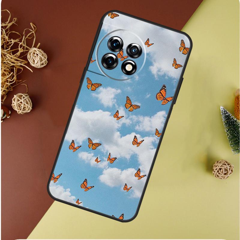 Butterfly Sky For OnePlus 13 12 11 12R 13R 9 10 Pro 8T 9RT 10T 10R Nord 4 CE 2 3 Lite N20 N30 Phone Case