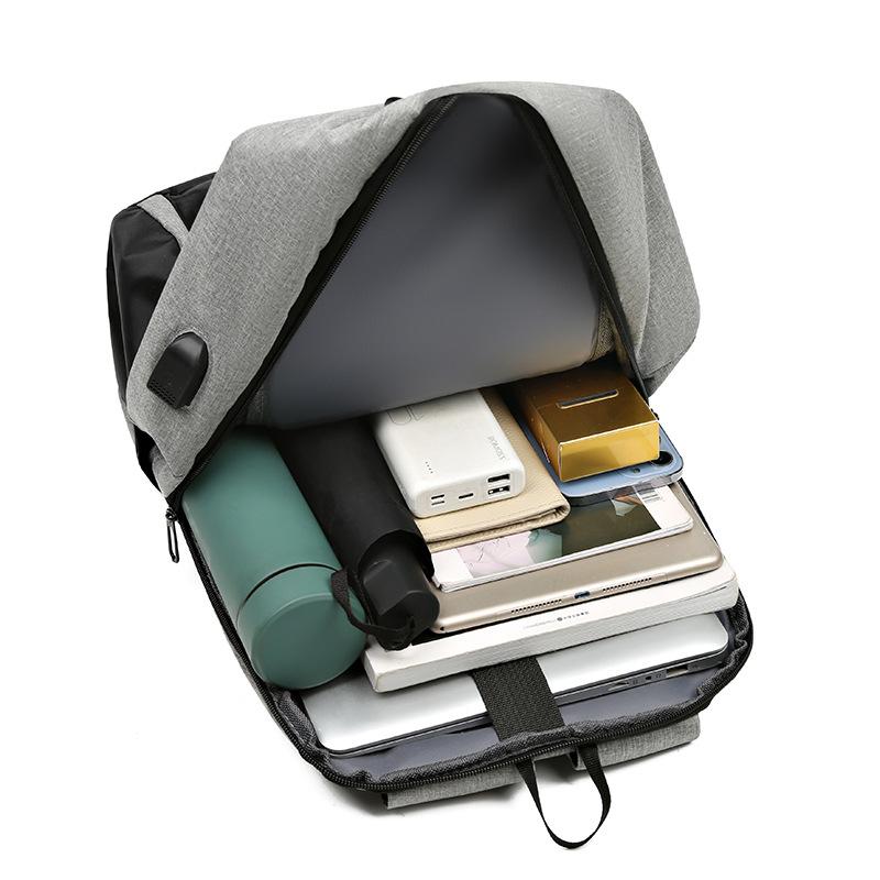 Neuer Unisex-Rucksack, einfarbig, wasserdicht und atmungsaktiv, Business-Mode, lässig, All-Match, Tagessparrucksack