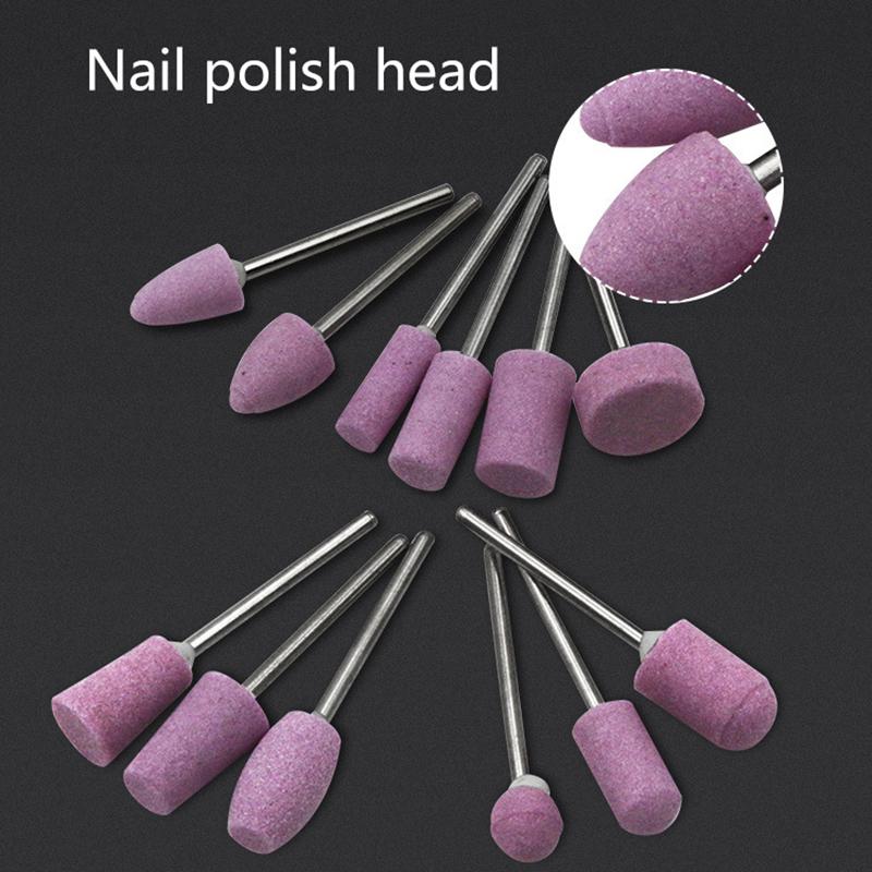 12Pcs Abrasive Polishing Mounted Stone For Rotary Tools Grinding Stone Wheel Head Tools 2.35Mm Shank Mini Nail Drill Bit Set