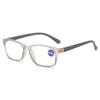 Anti Blue Light Reading Glasses Fashion Women Men Clear Sqaure Computer Presbyopic Eyeglasses Spring Legs Frame Eyewear