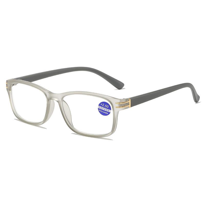 Anti Blue Light Reading Glasses Fashion Women Men Clear Sqaure Computer Presbyopic Eyeglasses Spring Legs Frame Eyewear