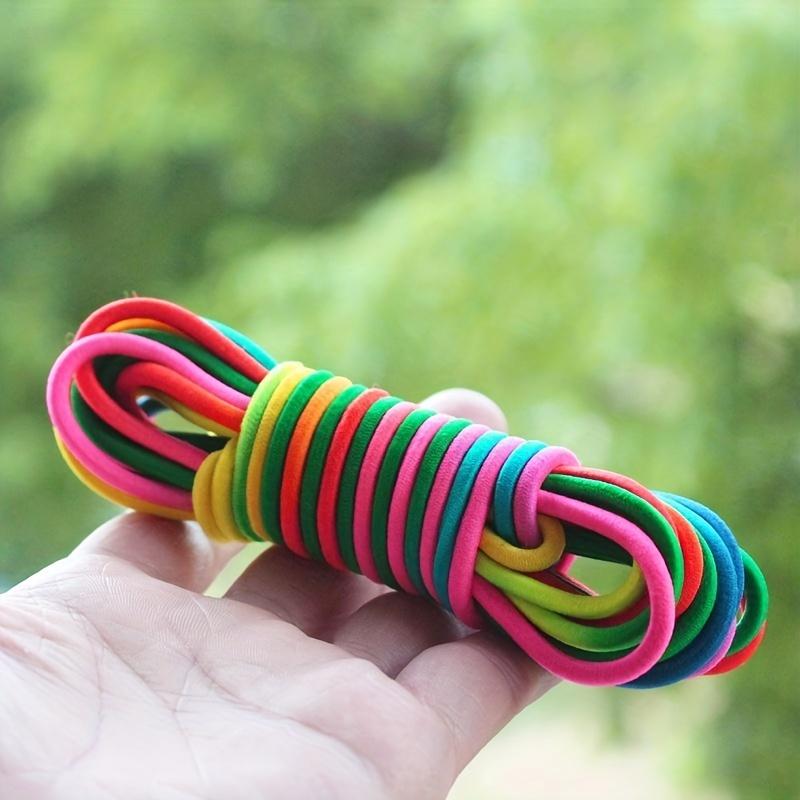 1-6ks Super elastické švihadlo Vytrvalostní trénink Zábavné hračky na cvičení Indoor Outdoor Domácí Skupina Nastavitelný gumový popruh na švihadlo