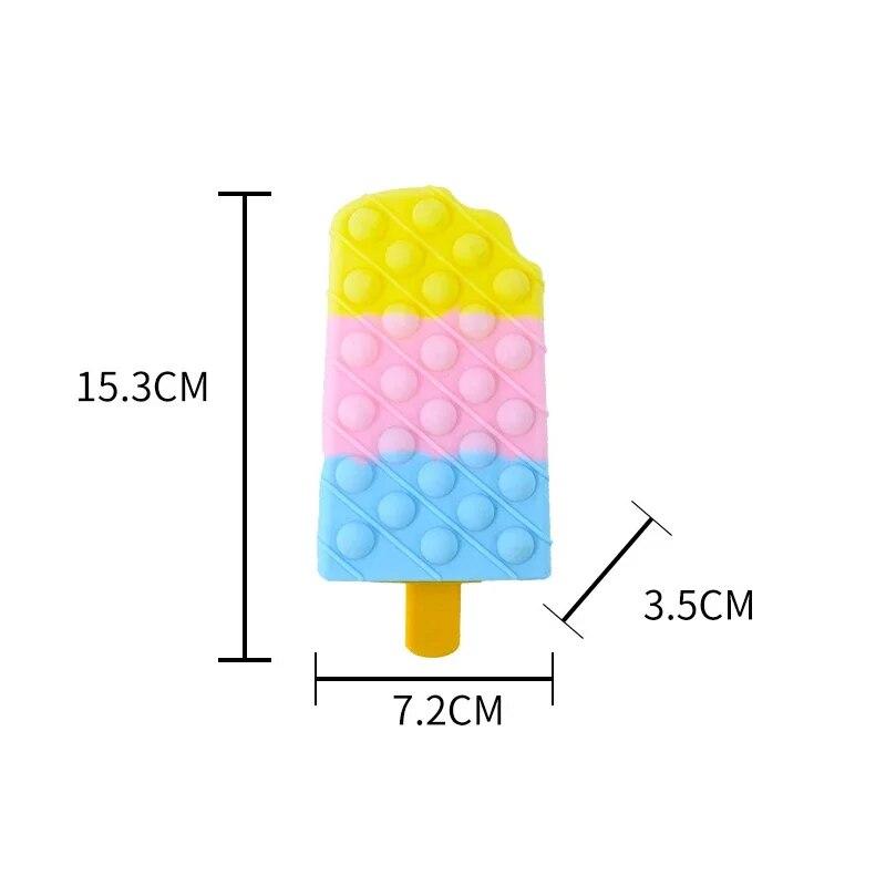 Push Bubble Fidget Spielzeug Erwachsener Stressabbau Sensorisches Spielzeug Eisdiele Brett Weiche Quetschblase Anti-Stress-Spiel