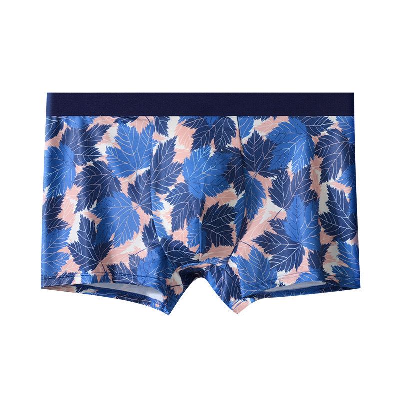 

Чоловіча літня надтонка вільна білизна з льодяного шовку з принтом 3XL