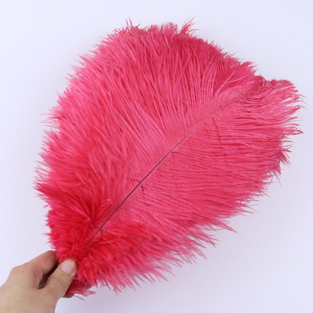 Multicolor Ostrich Hair 30-35Cm Wedding Decoration Ostrich Flannel Strip Handmade Accessories Diy Handmade