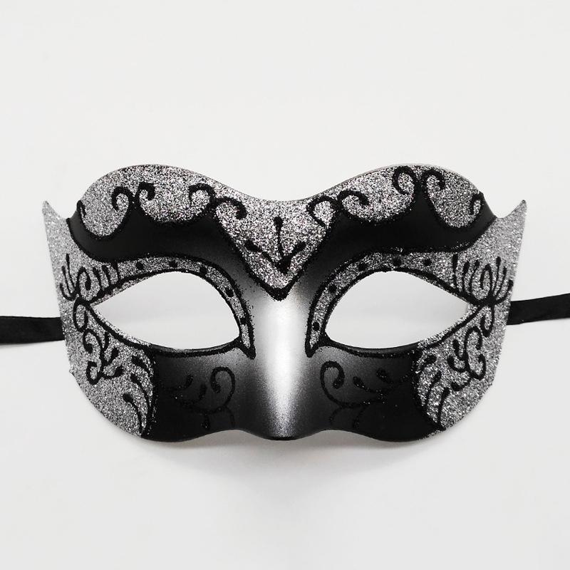 Glitter Half Face Masquerade Mask Woman Men Venice Mask Halloween Costume Accessories For Cosplay Party