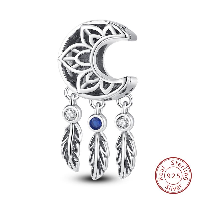 Copper Colorful Luminous Lotus Butterfly Dream Catcher Charms Beads Fit Qikaola Original Bracelets Diy Jewelry