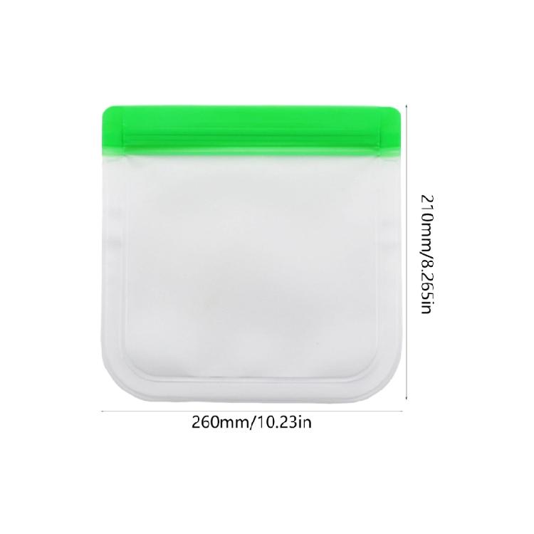 10 Pack Large Capacity Food Storage Bags Leakproof PEVA Materials Freezer Safe Reusable Containers for Office Lunch