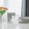Realistic Heart Sculpture Home Office Desk Ornaments Heart Figurine Creative Resin Heart Statue Miniature Heart Figurine