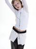 Holpeipeo Layered Denim Wrap Skirt (White)