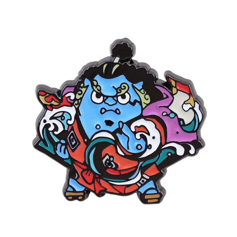 Jinbei Cartoon Badge: Anime Collector s Enamel Pin for Fans