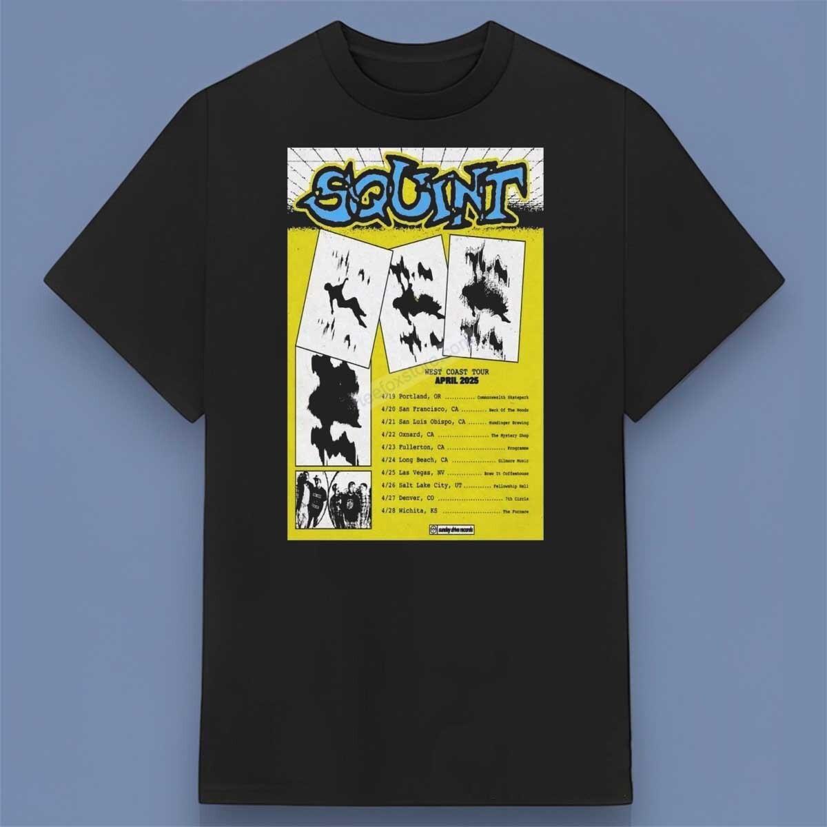 NEW!!! Premium Edition Squint West Coast Tour April 2026 Shirt All Size S-4XL L
