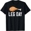 Leg Day Thanksgiving Kostüm Pilgrim Erntedankfest Lustiges T-Shirt