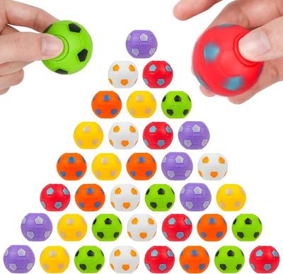10/30-pack Mini Anxiety Spinner Football Toy Children's Anxiety Spinner Children's Football Finger Toy Stress Relief Celebration Present