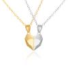 , article d'amour pour couple, collier magnétique, pendentif pierre à vœux, chaîne claviculaire cœur brisé, collier en forme de cœur.