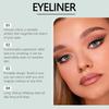 Waterproof Eyeliner Colours Lasting Sweatproof Quick Drying Smooth Black Liquid Eyeliner Natural Makeup Tools Cosmetics