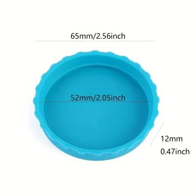 6-Pack Silicone Can Lids for Soda Beer Water Airtight Spill-Proof BPA-Free Scalloped Edge Drink Covers Home Party Outdoor