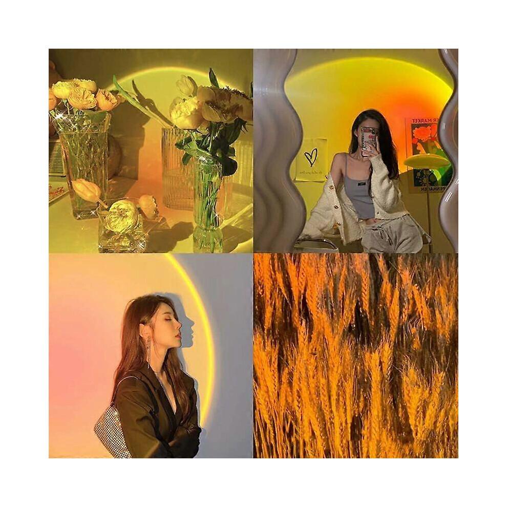 Sunset lamp , 16 colors sunset projection lamp with remote control, 27cm multi-color night light
