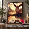 Personalized Eevee Diamond Art Custom Name 5D Diamond Painting Full Drill DIY Craft