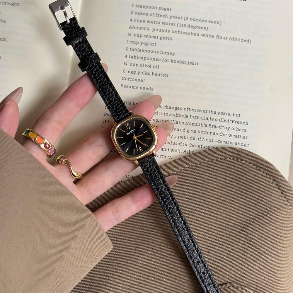 Square Dial Women Wristwatch Leather Strap Square Dial Watch Casual Quartz Watch Women