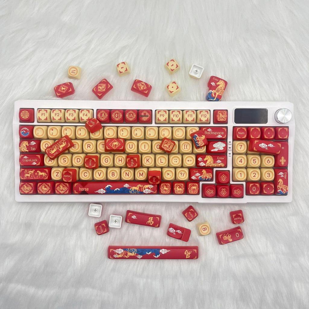 Year of the Horse Custom Keycaps: Personalized DIY Mechanical Keyboard Accessories