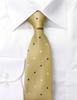 Brand Made In Jacquard Square Pattern [Michiko London] Necktie, Japan, Nishijin-ori Silk, 100% Weave, (Pattern A Yellow)