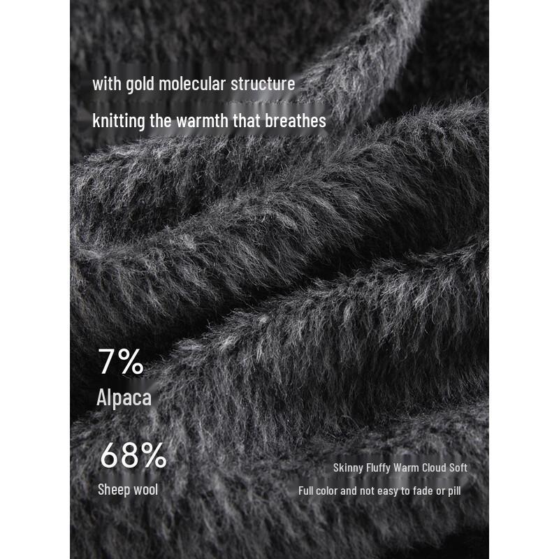 XWI Women's Alpaca Wool Double-Faced Coat with Detachable Scarf