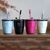 Shangqi Portable Vacuum Insulated Dual-Drink Coffee Cup with Straw