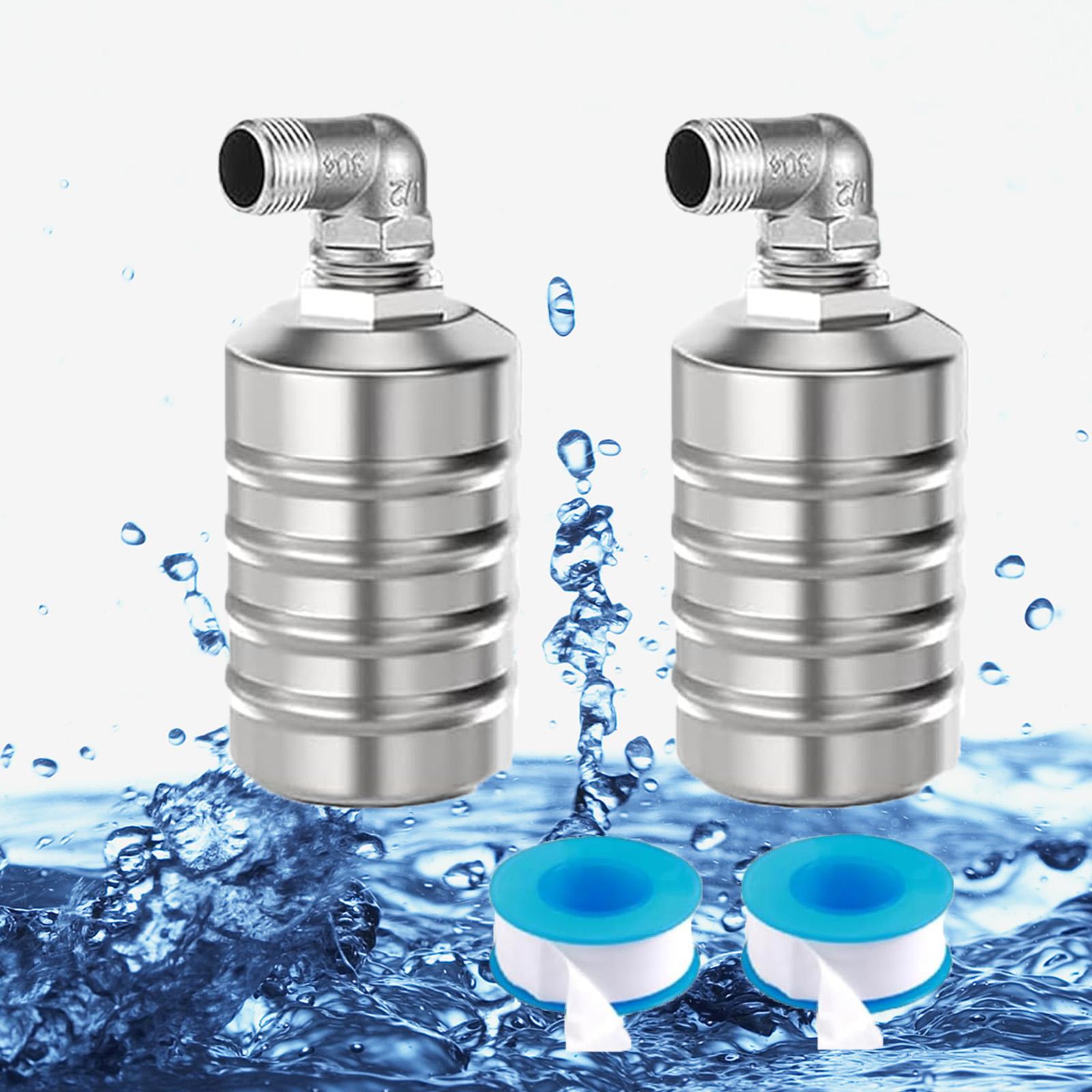 

2 шт. водяной клапан Scomeri, поплавковый клапан, нержавеющая сталь 304, полностью автоматический поплавковый клапан контроля уровня воды, регулятор уровня воды в клапане D